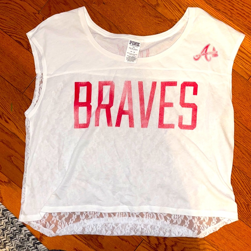 VS PINK size M MLB Braves crop top